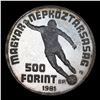 Image 2 : Proof 1981 Hungary 500 Forint KM# 624 Grades GEM Proof