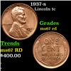 Image 1 : 1937-s Lincoln Cent 1c Grades GEM++ Unc RD