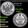 Image 1 : 1905 (SPB) Russia 5 Kopek Silver Y# 19a.1 Grades GEM+ Unc
