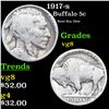 Image 1 : 1917-s Buffalo Nickel 5c Grades vg, very good