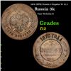 Image 1 : 1876 (SPB) Russia 3 Kopeks Y# 11.2 Grades f, fine