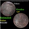 Image 1 : Donald's Bees and Beehive Nottingham Halfpenny 1792 1/2 penny  Grades vg, very good