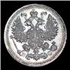Image 2 : 1859 (SPB FB) Russia 20 Kopeks Cilver Y# 22.1 Grades Select Unc
