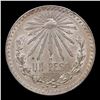 Image 2 : 1938 Mexico 1 Peso Silver KM# 455 Grades Select Unc