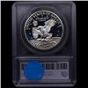 Image 3 : Proof 1971-s Silver Eisenhower Dollar $1 Graded pr69+ dcam By SEGS