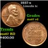 Image 1 : 1937-s Lincoln Cent 1c Grades GEM++ Unc RD