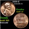 Image 1 : 1959-d Lincoln Cent 1c Grades GEM++ Unc RD