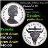 Image 1 : Proof 1982 Canada $1 Silver KM# 133 Grades GEM++ Proof Deep Cameo