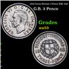 Image 1 : 1942 Great Britain 3 Pence KM: 848 Grades Select AU