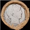 Image 2 : ***Auction Highlight*** Old 50c Roll $10 Halves Solid Barber Half dollar Roll with 1906 & D  Ends (f