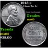 Image 1 : 1943-s Lincoln Cent 1c Grades GEM Unc