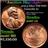 Image 1 : ***Auction Highlight*** 1949-p Lincoln Cent NEar TOP POP! 1c Graded GEM++ Unc RD By USCG (fc)