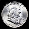 Image 2 : 1954-d Franklin Half Dollar 50c Grades Choice Unc+ FBL
