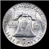 Image 3 : 1954-d Franklin Half Dollar 50c Grades Choice Unc+ FBL