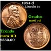 Image 1 : 1954-d Lincoln Cent 1c Grades GEM++ Unc RD