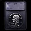 Image 2 : Proof 1972-s Silver Eisenhower Dollar $1 Graded pr69+ dcam By SEGS