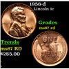 Image 1 : 1956-d Lincoln Cent 1c Grades GEM++ Unc RD