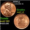 Image 1 : 1956-p Lincoln Cent 1c Grades GEM++ Unc RD