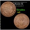 Image 1 : 1869 (EM) Russia 3 Kopeks Y# 11.1 Grades vg, very good