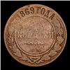 Image 2 : 1869 (EM) Russia 3 Kopeks Y# 11.1 Grades vg, very good