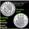 Image 1 : 1959 Sweden 2 Kronor Silver KM# 827 Grades Select Unc