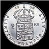 Image 3 : 1959 Sweden 2 Kronor Silver KM# 827 Grades Select Unc