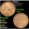 Image 1 : 1910-s Lincoln Cent 1c Grades vf++