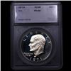 Image 2 : Proof 1971-s Silver Eisenhower Dollar $1 Graded pr69+ dcam By SEGS