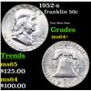 Image 1 : 1952-s Franklin Half Dollar 50c Grades Choice+ Unc
