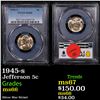 Image 1 : PCGS 1945-s Jefferson Nickel 5c Graded ms66 By PCGS