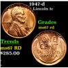 Image 1 : 1947-d Lincoln Cent 1c Grades GEM++ Unc RD