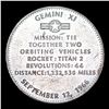 Image 3 : Proof 1970s Gemini XI Space Docking Silver Proof Medallion Grades Select Proof