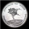 Image 2 : Proof 1970s Apollo 10 Moon Mission Silver Proof Medallion Grades Select Proof