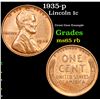 Image 1 : 1935-p Lincoln Cent 1c Grades GEM Unc RB