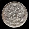 Image 3 : 1915 (BC) Russia 15 Kopeks Silver Y# 21a.3 Grades Select+ Unc