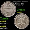 Image 1 : 1916 (BC) Russia 10 Kopeks Silver Y# 20a.3 Grades Select+ Unc