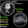 Image 1 : 1963 Canada Dollar $1 Grades Choice Unc PL