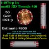 Image 1 : Shotgun Lincoln 1c roll, 1974-p 50 pcs Bank Wrapper.