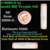 Image 1 : Shotgun Lincoln 1c roll, 2000-d 50 pcs DeLaRue Wrapper.