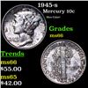 Image 1 : 1945-s Mercury Dime 10c Grades GEM+ Unc