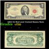 Image 1 : 1963 $2 Red seal United States Note Grades vf++