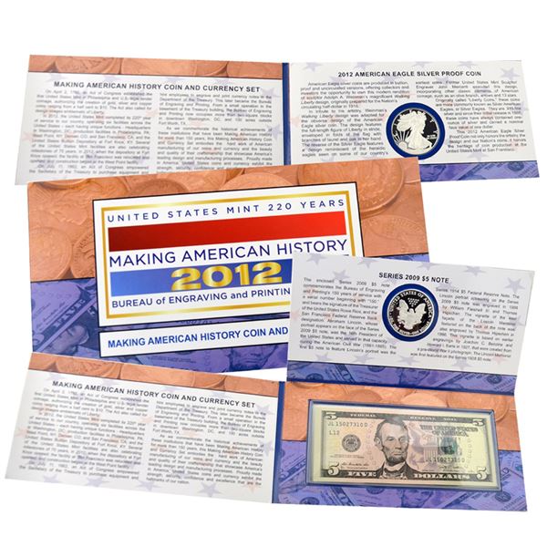 2012 Making American History Coin And Currency Set