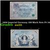 Image 1 : 1908 Imperial Germany 100 Mark Note P# 34 Grades Choice AU