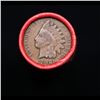 Image 2 : Mixed small cents 1c orig shotgun roll, 1903 Indian Cent, Wheat Cent other end, Nathan's Brandt Wrap