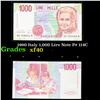 Image 1 : 1990 Italy 1,000 Lire Note P# 114C Grades xf