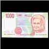 Image 2 : 1990 Italy 1,000 Lire Note P# 114C Grades xf