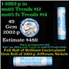 Image 1 : Shotgun Jefferson 5c roll, 2002-p 40 pcs Dunbar Wrapper