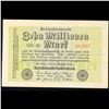 Image 2 : 1923 Weimar Germany 10 Millionen Mark Note P# 106C Grades Select CU