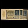 Image 2 : Set of 3 1922 Weimar Germany 10,000 Mark Vampire Notes  P# 71 Grades CU