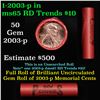 Image 1 : Shotgun Lincoln 1c roll, 2003-p 50 pcs Steel-Strong Wrapper.
